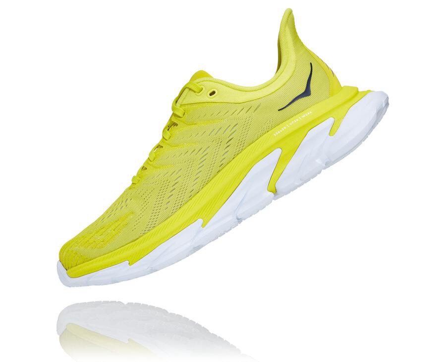 Hoka One One Running Shoes Mens Fluorescence - Clifton Edge - 84031AUEG